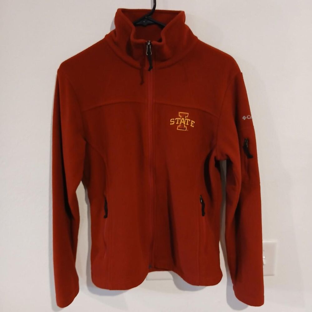 Columbia Iowa State Cyclones Women's Cardinal and Gold Fleece Jacket M